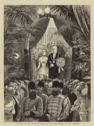 Empfang des Prinzen von Wales in der Stadt, Ankunft in der Guildhall